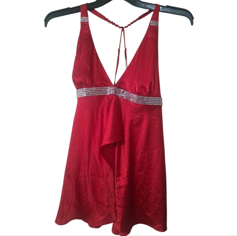 Victoria Secert  Bling Cami Y2K Cherry Red
